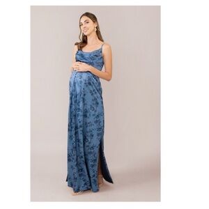 Revelry Maternity Bridesmaid Indie Blue Floral basically brand new